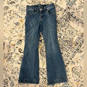 Art Class Girls Flare Jeans Size 8 Medium Wash Stretch Denim